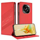 For Realme C63 5G Embossed Multi-functional Wallet Retro Leather Phone Case(Red) - 1