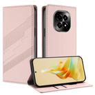 For Realme C63 5G Embossed Multi-functional Wallet Retro Leather Phone Case(Pink) - 1