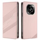 For Realme C63 5G Embossed Multi-functional Wallet Retro Leather Phone Case(Pink) - 2