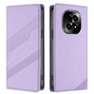 For Realme C63 5G Embossed Multi-functional Wallet Retro Leather Phone Case(Light Purple) - 2