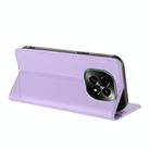 For Realme C63 5G Embossed Multi-functional Wallet Retro Leather Phone Case(Light Purple) - 3