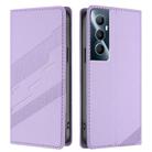 For Realme C65 4G Embossed Multi-functional Wallet Retro Leather Phone Case(Light Purple) - 2