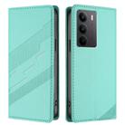 For Realme C75 4G Embossed Multi-functional Wallet Retro Leather Phone Case(Mint Green) - 2