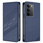 For Realme C75 4G Embossed Multi-functional Wallet Retro Leather Phone Case(Dark Blue) - 2