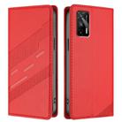 For Realme GT 5G Embossed Multi-functional Wallet Retro Leather Phone Case(Red) - 2