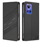 For Realme GT Neo3 Embossed Multi-functional Wallet Retro Leather Phone Case(Black) - 2
