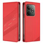 For Realme GT Neo6 Embossed Multi-functional Wallet Retro Leather Phone Case(Red) - 2