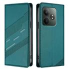 For Realme GT Neo6 Embossed Multi-functional Wallet Retro Leather Phone Case(Dark Green) - 2