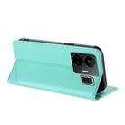 For Realme GT3 Embossed Multi-functional Wallet Retro Leather Phone Case(Mint Green) - 3