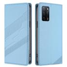 For Realme V11 5G Embossed Multi-functional Wallet Retro Leather Phone Case(Light Blue) - 2
