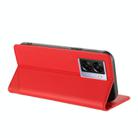 For Realme V23 Embossed Multi-functional Wallet Retro Leather Phone Case(Red) - 3