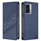 For Realme V23 Embossed Multi-functional Wallet Retro Leather Phone Case(Dark Blue) - 2