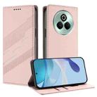 For Realme P3 Pro 5G Embossed Multi-functional Wallet Retro Leather Phone Case(Pink) - 1
