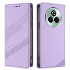 For Realme P3 Pro 5G Embossed Multi-functional Wallet Retro Leather Phone Case(Light Purple) - 2