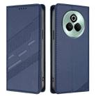 For Realme P3 Pro 5G Embossed Multi-functional Wallet Retro Leather Phone Case(Dark Blue) - 2
