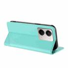 For Realme P3 Ultra 5G Embossed Multi-functional Wallet Retro Leather Phone Case(Mint Green) - 3