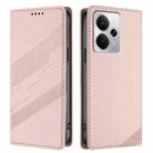 For Realme 14 Embossed Multi-functional Wallet Retro Leather Phone Case(Pink) - 2