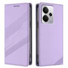 For Realme 14 Embossed Multi-functional Wallet Retro Leather Phone Case(Light Purple) - 2