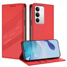 For Realme C71 4G Embossed Multi-functional Wallet Retro Leather Phone Case(Red) - 1