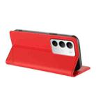 For Realme C71 4G Embossed Multi-functional Wallet Retro Leather Phone Case(Red) - 3