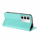For Realme C71 4G Embossed Multi-functional Wallet Retro Leather Phone Case(Mint Green) - 3