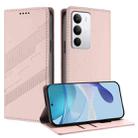 For Realme C71 4G Embossed Multi-functional Wallet Retro Leather Phone Case(Pink) - 1