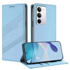 For Realme C71 4G Embossed Multi-functional Wallet Retro Leather Phone Case(Light Blue) - 1
