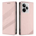 For Realme Neo7 Turbo Embossed Multi-functional Wallet Retro Leather Phone Case(Pink) - 2