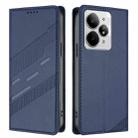 For Realme Neo7 Turbo Embossed Multi-functional Wallet Retro Leather Phone Case(Dark Blue) - 2