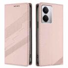 For Realme Neo7x Embossed Multi-functional Wallet Retro Leather Phone Case(Pink) - 2