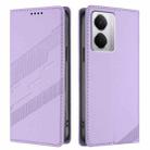 For Realme Neo7x Embossed Multi-functional Wallet Retro Leather Phone Case(Light Purple) - 2