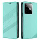 For Realme GT 7 Global Embossed Multi-functional Wallet Retro Leather Phone Case(Mint Green) - 2