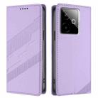 For Realme GT 7 Global Embossed Multi-functional Wallet Retro Leather Phone Case(Light Purple) - 2