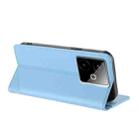 For Realme GT 7 Global Embossed Multi-functional Wallet Retro Leather Phone Case(Light Blue) - 3
