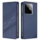 For Realme GT 7 Global Embossed Multi-functional Wallet Retro Leather Phone Case(Dark Blue) - 2