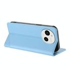 For Sharp Aquos Sense9 Embossed Multi-functional Wallet Retro Leather Phone Case(Light Blue) - 3