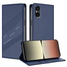 For Sony Xperia 5 VI Embossed Multi-functional Wallet Retro Leather Phone Case(Dark Blue) - 1