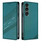 For Sony Xperia 1 VII Embossed Multi-functional Wallet Retro Leather Phone Case(Dark Green) - 2