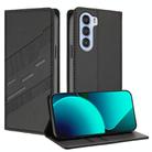 For ZTE nubia S 5G A403ZT Embossed Multi-functional Wallet Retro Leather Phone Case(Black) - 1