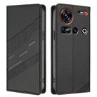 For ZTE nubia Z70 Ultra Embossed Multi-functional Wallet Retro Leather Phone Case(Black) - 2
