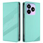 For ZTE Nubia V60 Design Embossed Multi-functional Wallet Retro Leather Phone Case(Mint Green) - 2
