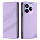 For ZTE Nubia V60 Design Embossed Multi-functional Wallet Retro Leather Phone Case(Light Purple) - 2