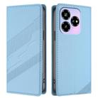 For ZTE Nubia V60 Design Embossed Multi-functional Wallet Retro Leather Phone Case(Light Blue) - 2