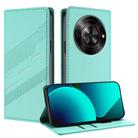 For ZTE Blade A75 5G Embossed Multi-functional Wallet Retro Leather Phone Case(Mint Green) - 1