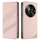 For ZTE Blade A75 5G Embossed Multi-functional Wallet Retro Leather Phone Case(Pink) - 2