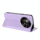 For ZTE Blade A75 5G Embossed Multi-functional Wallet Retro Leather Phone Case(Light Purple) - 3
