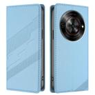 For ZTE Blade A75 5G Embossed Multi-functional Wallet Retro Leather Phone Case(Light Blue) - 2