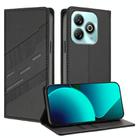 For ZTE Blade A75 4G / Z2359 Embossed Multi-functional Wallet Retro Leather Phone Case(Black) - 1