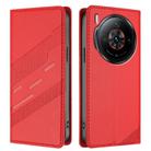 For ZTE nubia Z60S Pro 5G Embossed Multi-functional Wallet Retro Leather Phone Case(Red) - 2