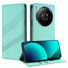 For ZTE nubia Z60S Pro 5G Embossed Multi-functional Wallet Retro Leather Phone Case(Mint Green) - 1
